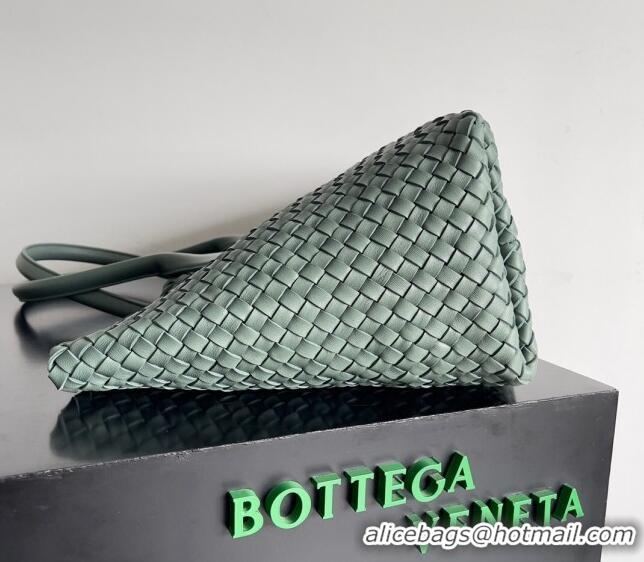 Grade Quality Bottega Veneta Large Cabat Tote Bag in Intreccio Leather 608811 Rock Grey 2024