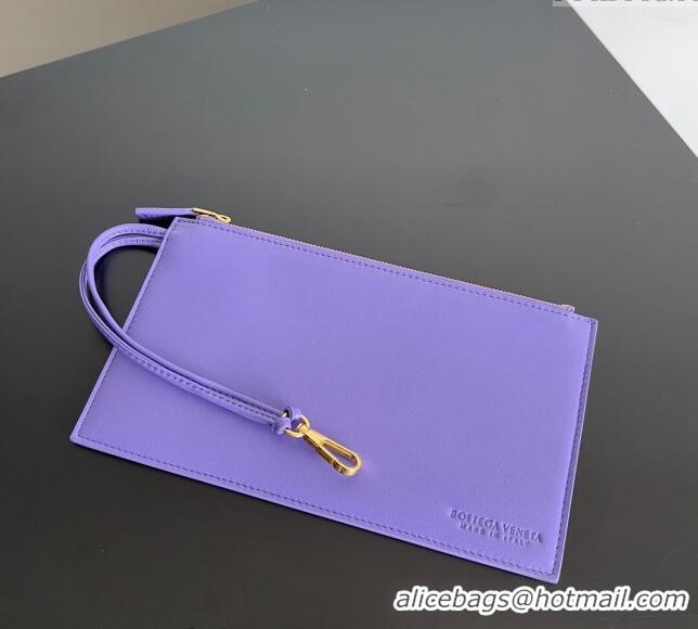 Popular Style Bottega Veneta Large Cabat Tote Bag in Intreccio Leather 608811 Violet Purple 2024