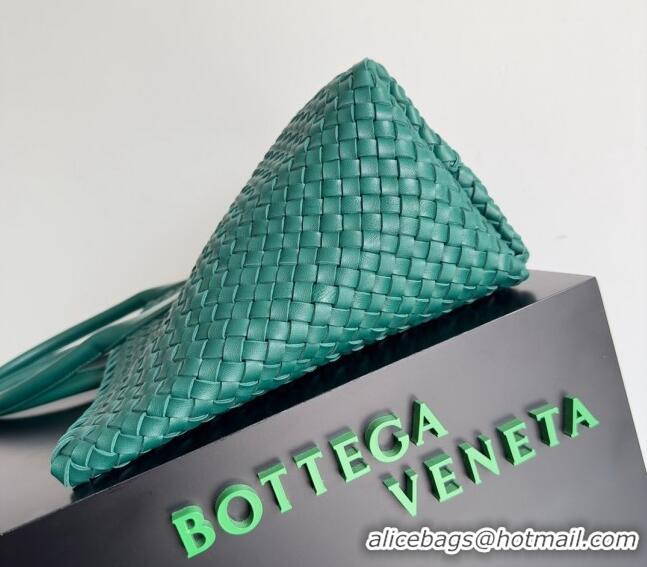 Cheap Price Bottega Veneta Large Cabat Tote Bag in Intreccio Leather 608811 Green 2024