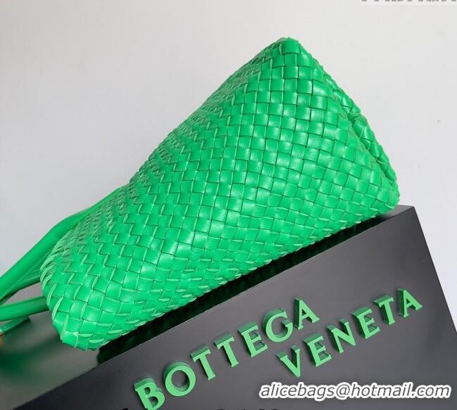 Top Grade Bottega Veneta Large Cabat Tote Bag in Intreccio Leather 608811 Parrot Green 2024