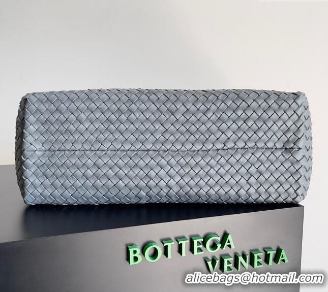 Promotional Bottega Veneta Large Cabat Tote Bag in Intreccio Leather 608811 Thunder Grey 2024