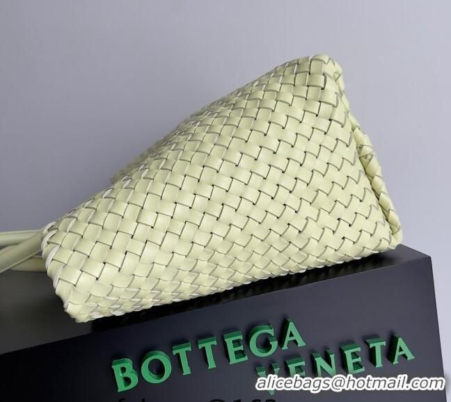 Low Cost Bottega Veneta Large Cabat Tote Bag in Intreccio Leather 608811 Light Yellow 2024