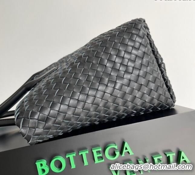 Trendy Design Bottega Veneta Large Cabat Tote Bag in Intreccio Leather 608811 Black 2024