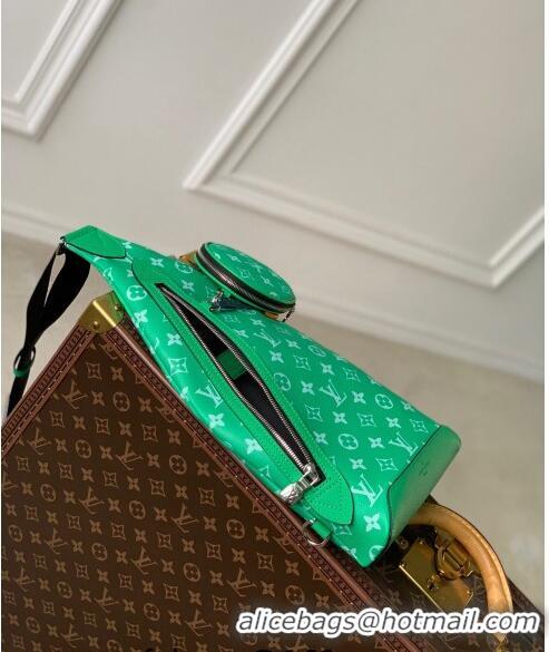 Original Cheap Louis Vuitton Duo Slingbag in Monogram Canvas M31075 Green 2024