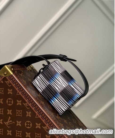 Discount Louis Vuitton Men's Micro Steamer Mini Bag Blue Moon Damier Rush Epi XL Leather M82817 2024