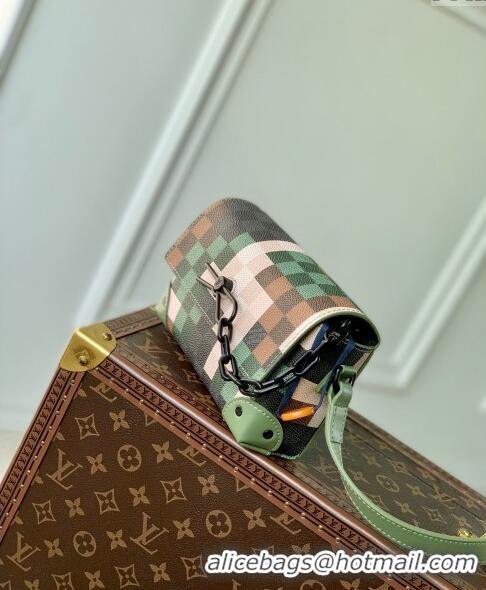 Market Sells Louis Vuitton Men's Steamer Wearable Wallet Mini Bag in Green Damoflage Canvas M83172 2024