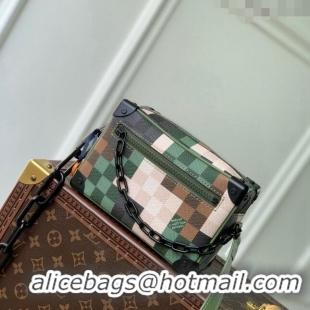 Discount Louis Vuitton Men's Mini Soft Trunk Mini Bag in Green Damoflage Canvas M24581 2024