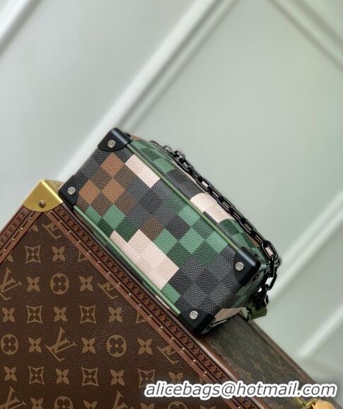 Discount Louis Vuitton Men's Mini Soft Trunk Mini Bag in Green Damoflage Canvas M24581 2024