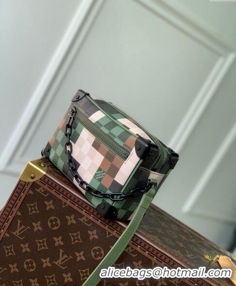 Discount Louis Vuitton Men's Mini Soft Trunk Mini Bag in Green Damoflage Canvas M24581 2024