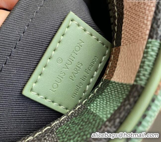 Discount Louis Vuitton Men's Mini Soft Trunk Mini Bag in Green Damoflage Canvas M24581 2024