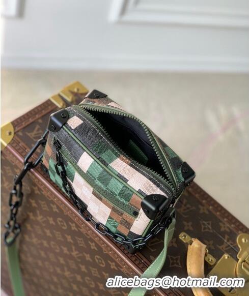 Discount Louis Vuitton Men's Mini Soft Trunk Mini Bag in Green Damoflage Canvas M24581 2024