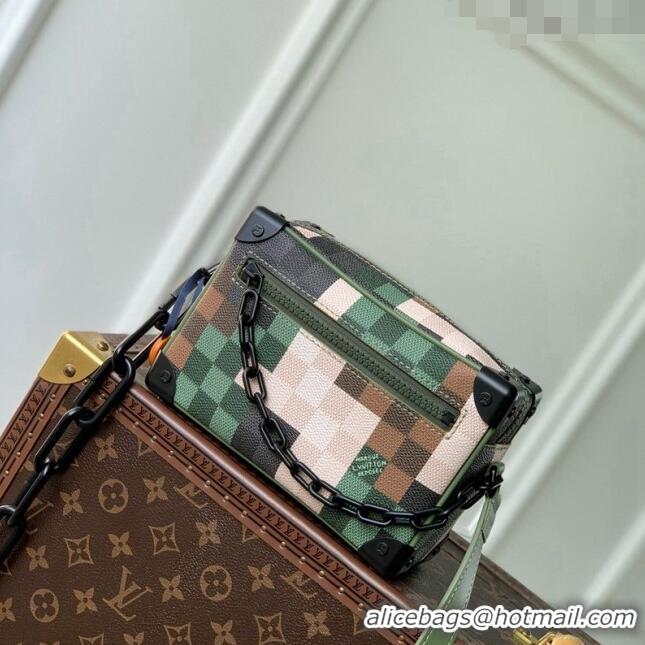 Discount Louis Vuitton Men's Mini Soft Trunk Mini Bag in Green Damoflage Canvas M24581 2024