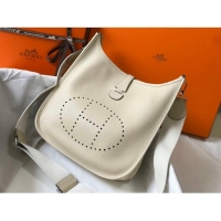 Affordable Price Hermes Evelyne Bag 29cm in Togo Calfskin H7056 Wool White 2023