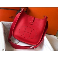 Top Quality Hermes Evelyne Bag 29cm in Togo Leather H7056 Red 2023