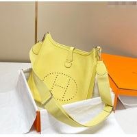 Best Quality Hermes Evelyne Bag 29cm in Togo  Leather H7056 Chick Yellow 2023