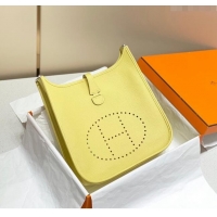 Best Quality Hermes Evelyne Bag 29cm in Togo  Leather H7056 Chick Yellow 2023