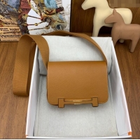 Best Quality Hermes Geta Bag in Chevre Mysore Leather H2903 Caramel 2023(All Handmade)