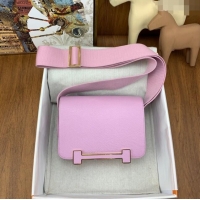 Super Quality Hermes Geta Bag in Chevre Mysore Leather H2903 Mallow 2023(All Handmade)