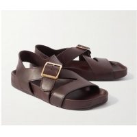 ​Top Design Loewe Paula's Lbiza Leather Sandals LE8741 Dark Brown