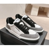 Top Grade Chanel Suede Sneakers Grey/Other 424153