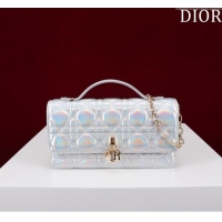 Top Quality Dior My Dior Mini Bag in Cannage Metalic Lambskin 0980 Silver/Gold 2024