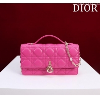 Pretty Style Dior My Dior Mini Bag in Cannage Lambskin 0980 Rosy 2024