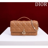 Promotional Dior My Dior Mini Bag in Cannage Lambskin 0980 Brown 2024