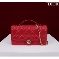 Good Product Dior My Dior Mini Bag in Cannage Lambskin 0980 Red 2024