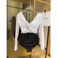 Unique Discount Celine Swimwear 050941 White/Black 2024