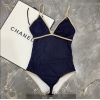 Cheap Price Chanel Swimwear 050949 Dark Blue 2024