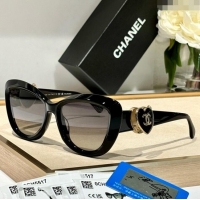 Fashion Luxury Chanel Sunglasses with Heart CH5517 Black 2024