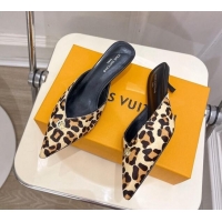 Pretty Style Louis Vuitton Stellar Heel Mules 4cm in Leopard print 0426146