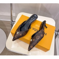 Unique Style Louis Vuitton Stellar Heel Mules 4cm in Monogram Canvas 0426148