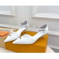 Purchase Louis Vuitton Stellar Mary Janes Pumps 4cm in Patent Leather White 0426168