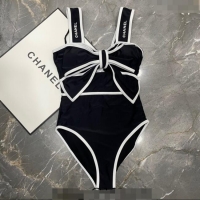 Luxury Discount Chanel Swimwear with 050990 Bow Black 2024