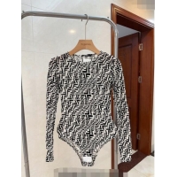 Super Quality Fendi Vertigo Swimwear F0509 Black/White 2024