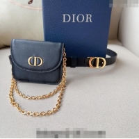 Promotional  Dior 30 Montaigne Removable Pouch Belt 2cm D0510 Black 2024