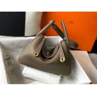 Top Design Hermes Lindy 30cm Bag In Togo Calfskin Leather H2903 Etoupe Grey