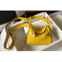 New Design Hermes Lindy Mini Bag 19CM H1714 Yellow Gold