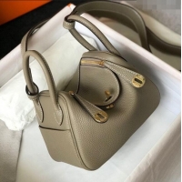 Top Quality Hermes Lindy Mini Bag 19CM H1714 Dove Grey Gold