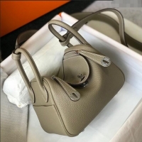 Buy Grade Hermes Lindy Mini Bag 19CM H1714 Dove Grey/Silver