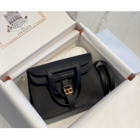 Buy Cheap Hermes Halzan Mini 22cm Bag in Togo Calfskin Leather HH2936 Black/Gold