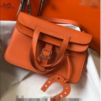 New Design Hermes Halzan Bag 30cm in Togo Leather HH1134 Orange