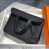 Best Quality Hermes Halzan Bag 30cm in Togo Leather HH1134 Black