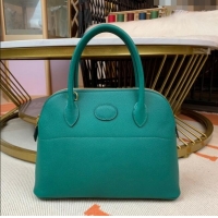 Best Price Hermes Bolide 27 Bag in Original Epsom Leather H2601 Malachite Green (Half Handmade)