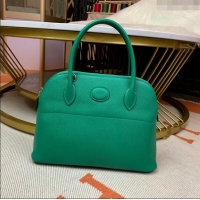 Good Product Hermes Bolide 27 Bag in Original Epsom Leather H2601 Green (Half Handmade)