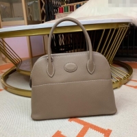 Reasonable Price Hermes Bolide 27 Bag in Original Epsom Leather H2601 Etoupe Grey (Half Handmade)