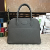 New Style Hermes Bolide 31 Bag in Original Togo Leather H2801 Iron Gray