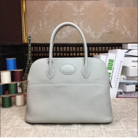 Good Looking Hermes Bolide 31 Bag in Original Togo Leather H2801 Pearl Grey