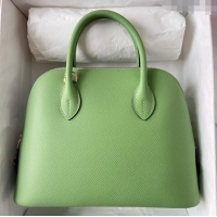 Shop Fashion Hermes Bolide 1923-25 Bag in Origianl Epsom Leather H3121 Green (Handmade)